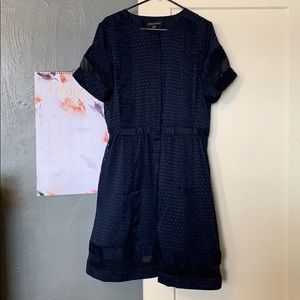 Banana republic Navy Blur Dress